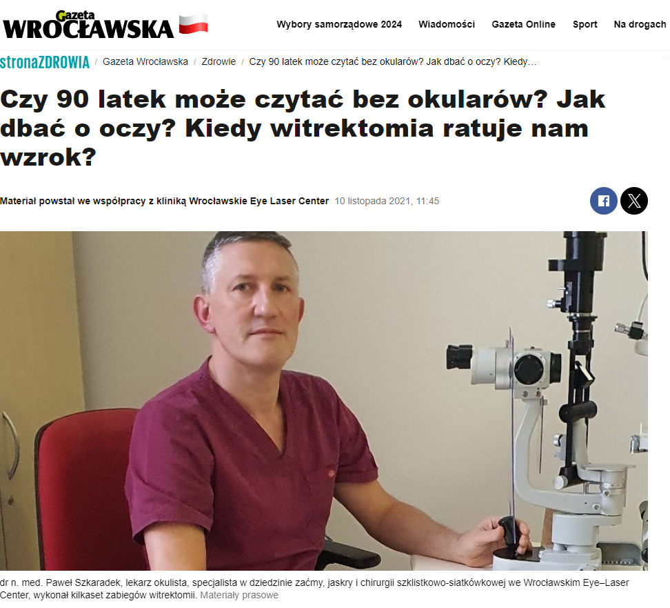 Gazeta Wrocławska - witrektomia