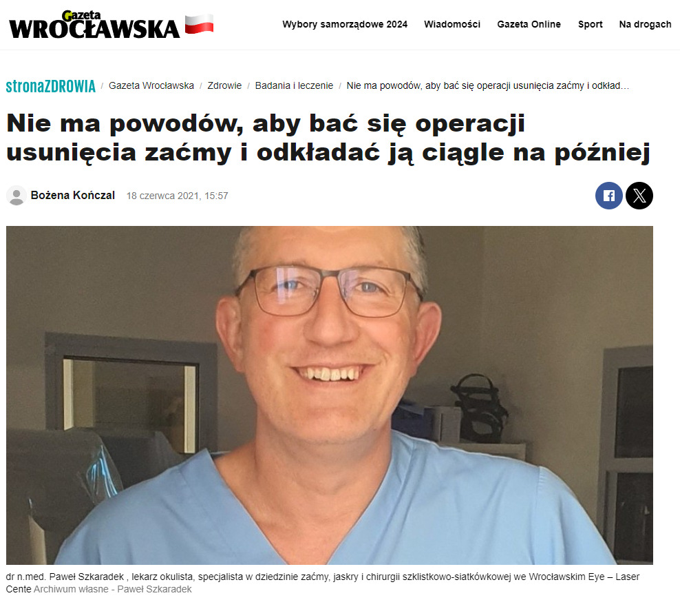 Gazeta Wrocławska - zaćma